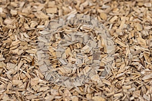 Close up of woodchippings