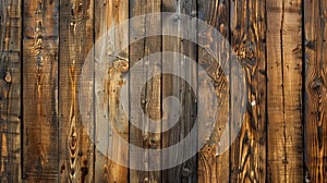 Close-Up of Wooden Fence Boards