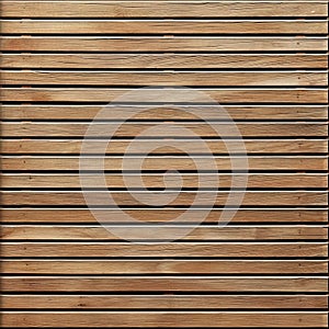 Close Up of Wooden Slatted Surface