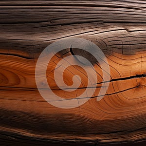 close up of wooden surface with rich grain patterns, warm brown tones and smooth texture. concepts: background texture