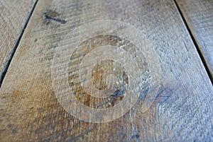 Close up of wooden table top