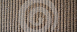 Brown knitting wool, texture backgrounds.