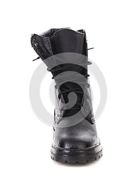 Close up of working boot.