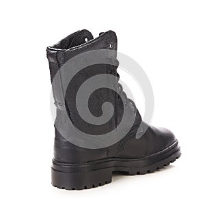 Close up of working boot.