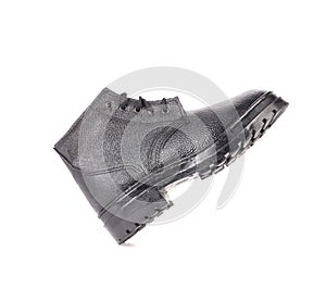 Close up of working boot.