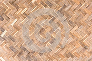 Close up woven bamboo pattern