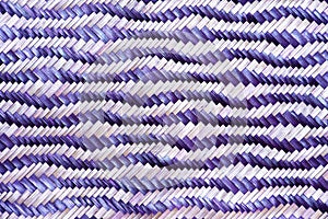 Close up woven bamboo pattern handbags and basketry passing on the community indentity