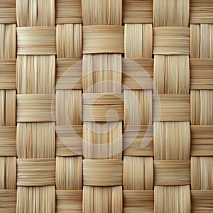 Close-up Woven Bamboo Texture