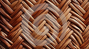 A close up of a woven basket