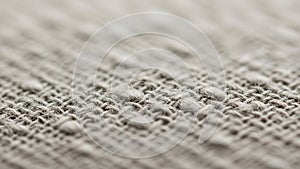 Close up of a woven fabric displaying intricate texture and pattern