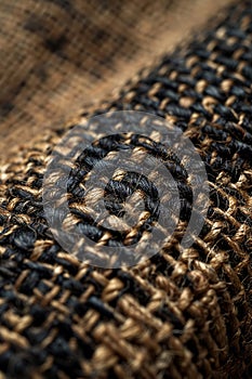 Close-up of woven fabric texture