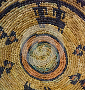 Close Up Woven Navajo Indian Basket