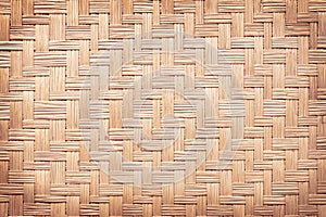 Close up woven reed pattern for background