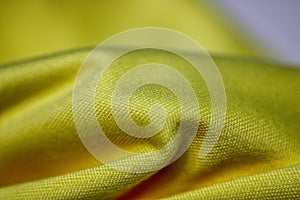 Close up of a Yellow Microfibre Cloth