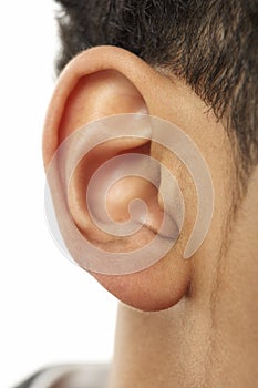 Close-Up Of Young Boy's Ear