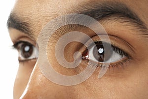 Close-Up Of Young Boy's Eye