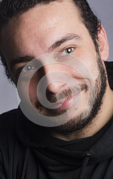 Close-up young caucasian boy