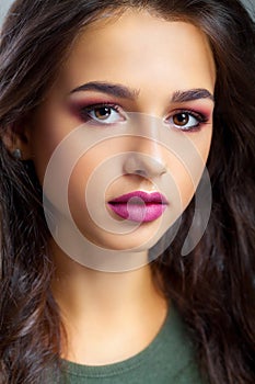 Close-up of a Young Woman Getting Spa Treatment. Cosmetic Cream