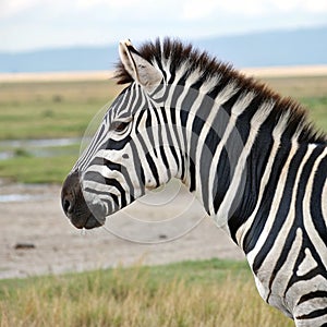 Zebra animal fur texture photo