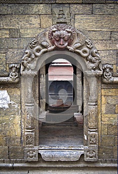 Close upClose up of a shrine in Pashupatinath temple, Kathmandu