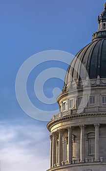 Close upper dome of Utah State Capital Building