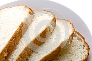 The close-ups of the sliced bread