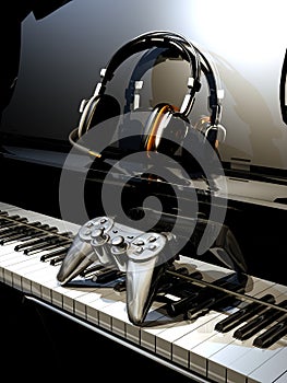 Video games music composing photo