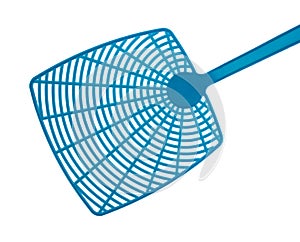 Close view of blue fly swatter