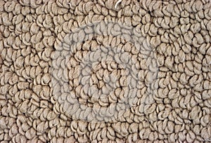 Close view of braided carpeting photo