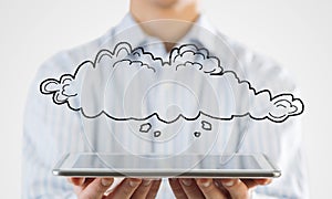 Cloud computing concept