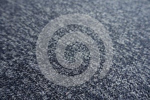 Close view of heather blue wool