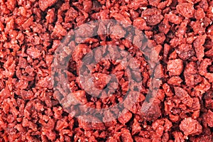 Close view of imitation bacon bits