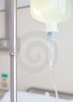 Close view of an IV Drip