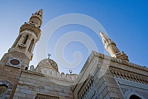 Close view of Jumeirah Mosque in Dubai, UAE