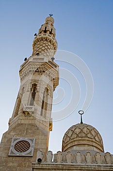 Close view of Jumeirah Mosque in Dubai, UAE