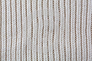 Close view of knit ribbing