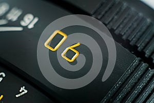 Close view of a leica lens