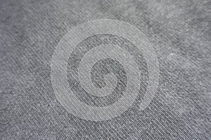 Close view of grey jersey fabric