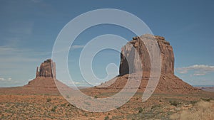 Close view of merrick butte at monument valley