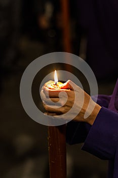 Nazareno candle in Seville holy week photo