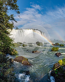 Close view of one of the Cataratas water falls photo