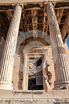 Close view from the Partenon in Athens photo