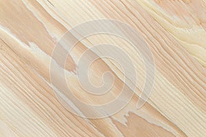 Close view of pine boards at an angle