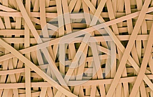 Close view small rubber bands