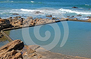 Close view of tidal pool at Ramsgate.