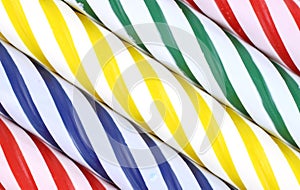 Close view of wax birthday candles