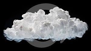 close white cloud transparent background