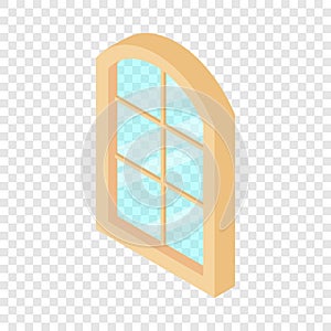 Close window frame icon, isometric 3d style