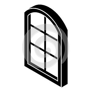 Close window frame icon, simple black style