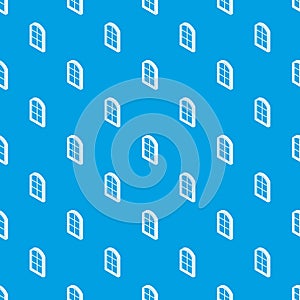 Close window frame pattern vector seamless blue